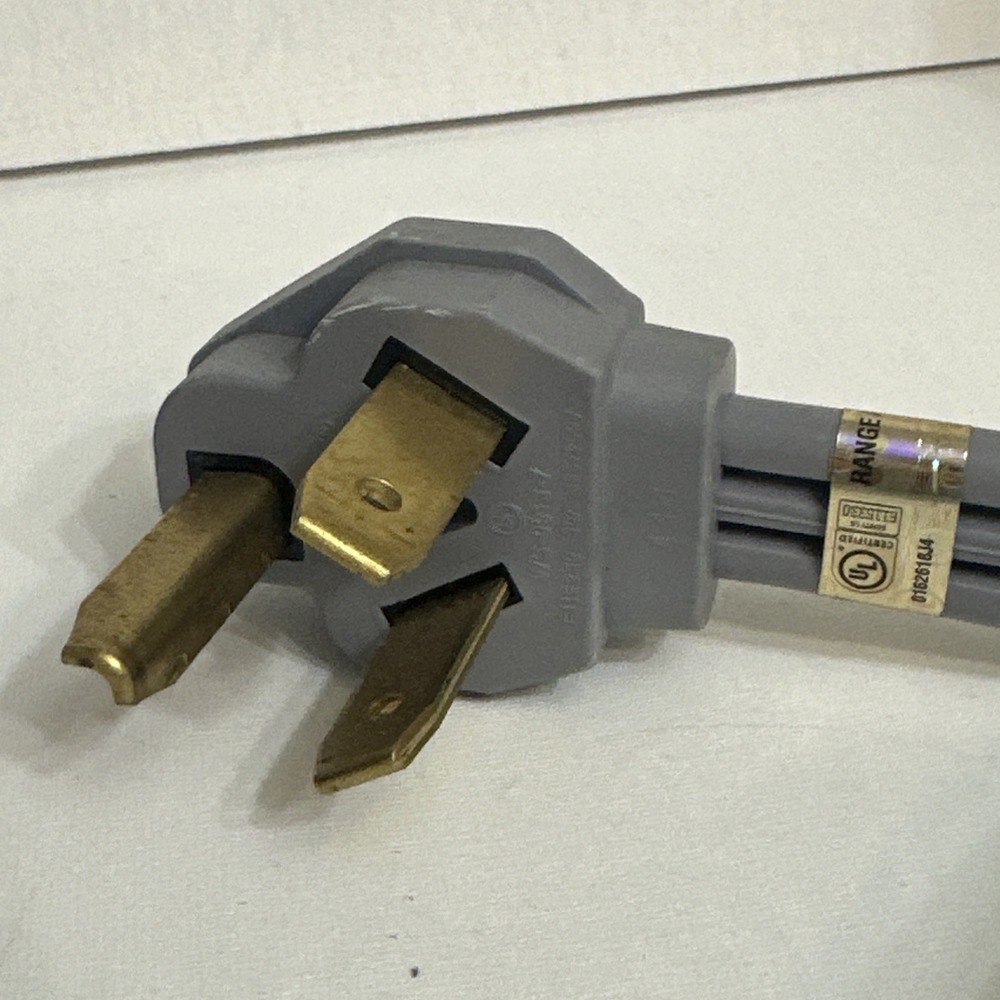 3 prong dryer cord 3 feet straight plug